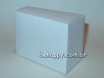 Caixa FATIA BOLO CAKE em papelo branco telado<br>Pacote com 10 unidades