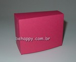 Caixa FATIA BOLO CAKE em papelo liso pink<br>Pacote com 10 unidades