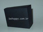 Caixa FATIA BOLO CAKE em papelo preto telado<br>Pacote com 10 unidades